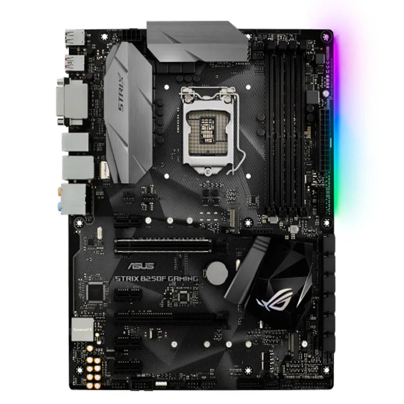 Used Asus ROG STRIX B250F GAMING Desktop Motherboard Socket LGA 1151 DDR4 B250 SATA3 USB3.0