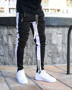 New Mens Casual Fashion Pants Sportswear Skinny Male Trousers Gyms Tracksuits Bottoms Hip Hop Streetwear Joggers Sweatpants K101 - CaNc Store