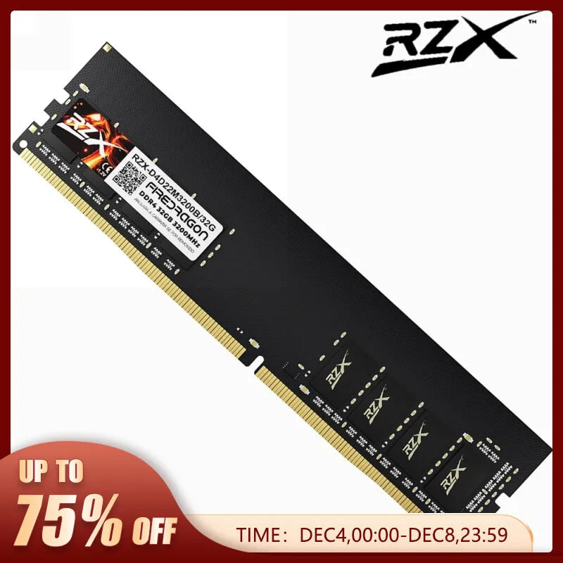 RZX DDR4 RAM Memoria 32GB 8GB 16GB 2400MHz 2666MHz 3200MHz DIMM Desktop Computer Memory Rams