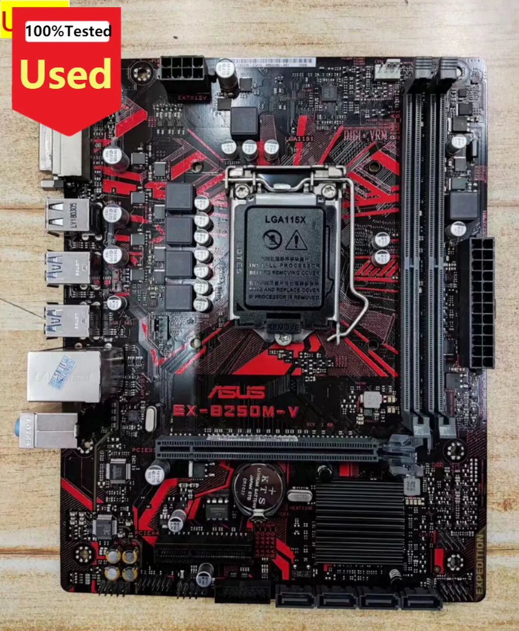 Original Asus EX-B250M-V Desktop Intel B250 B250M DDR4 Motherboard LGA 1151 i7/i5/i3 USB3.0 SATA3 32GB Used