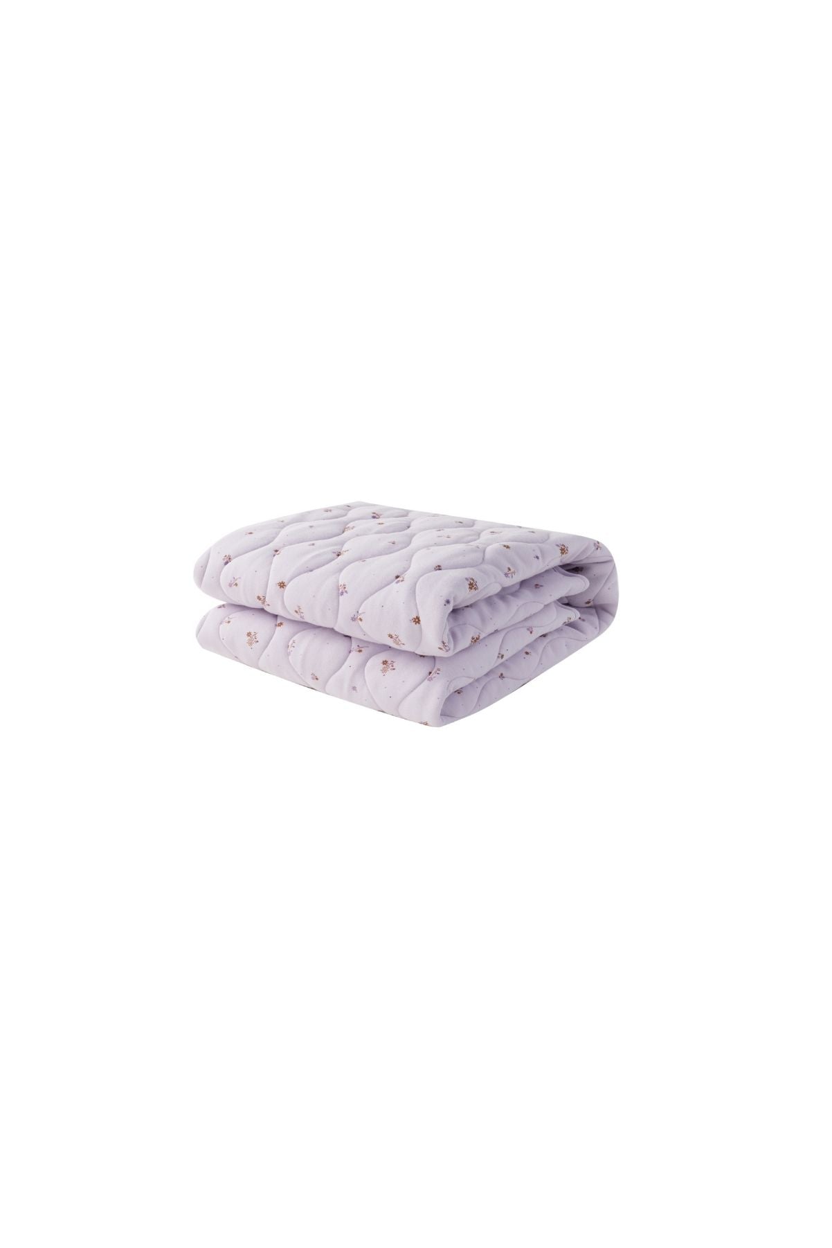 image for Organic Cotton Quilted Blanket-Violet