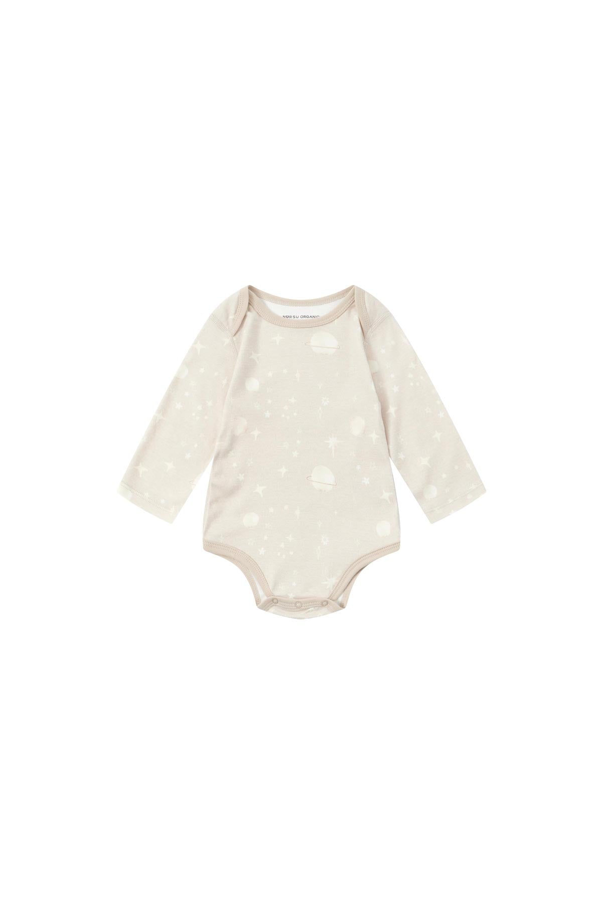 image for Baby Organic Long-sleeve Onesie-Stary