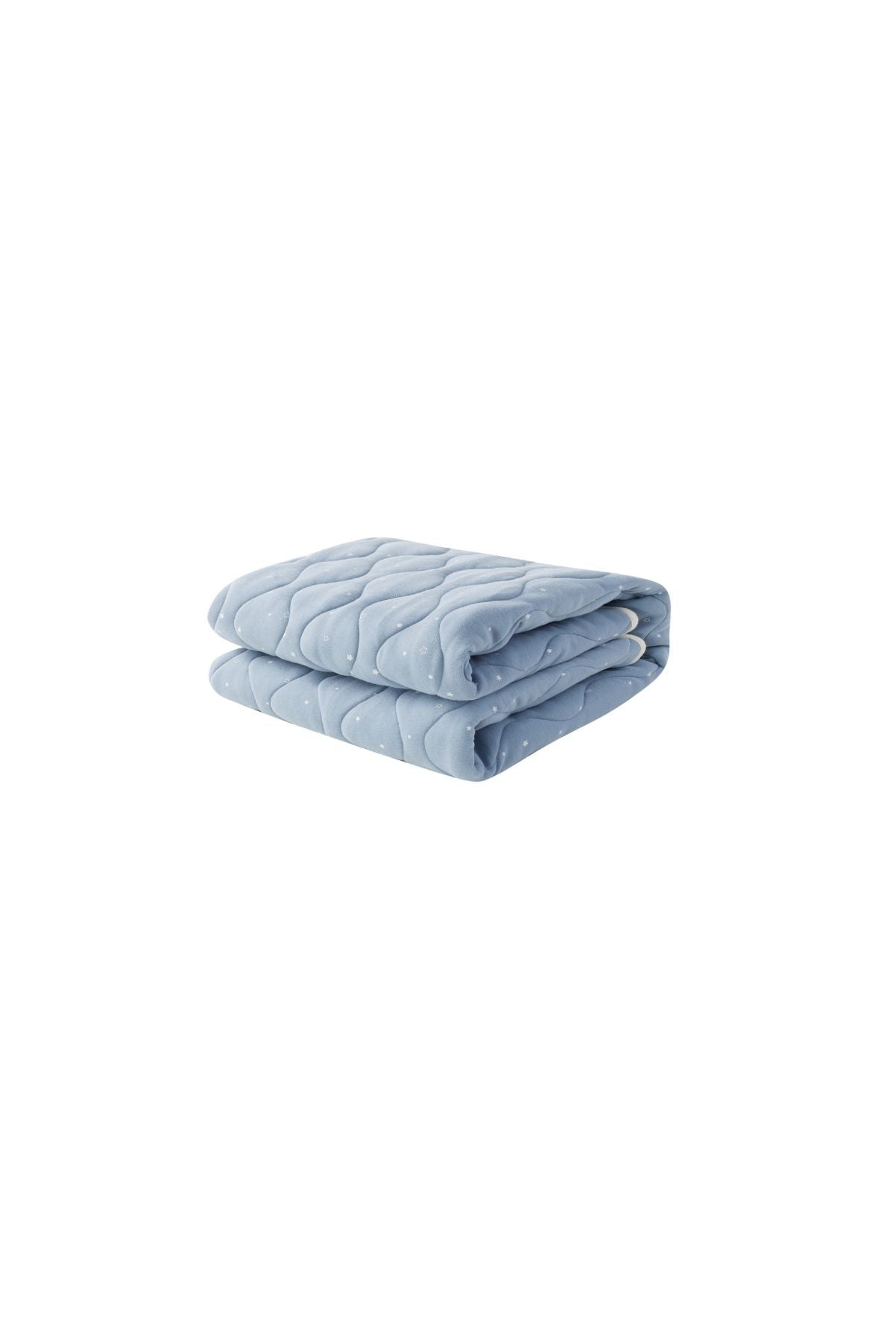 image for Organic Cotton Quilted Blanket-Blue Starry