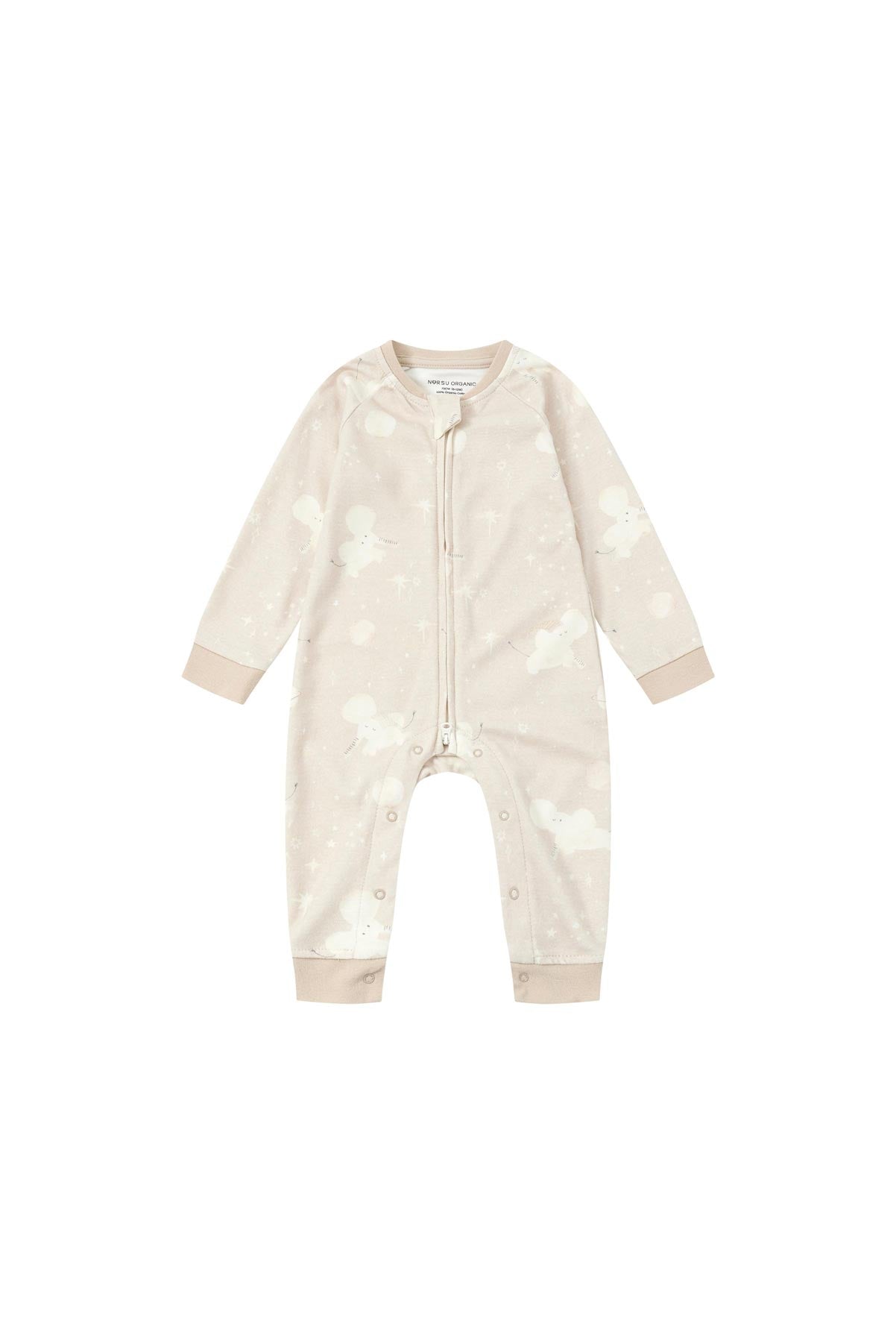 image for Baby Organic Cotton Zip-up Sleeper-Stary