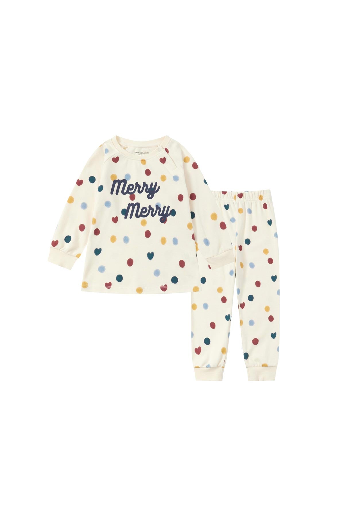 image for Organic Toddler Pajama Set-Merry Dots