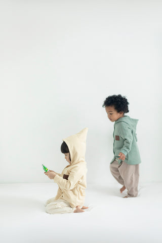 toddler hooded jacket with sustainable fabric