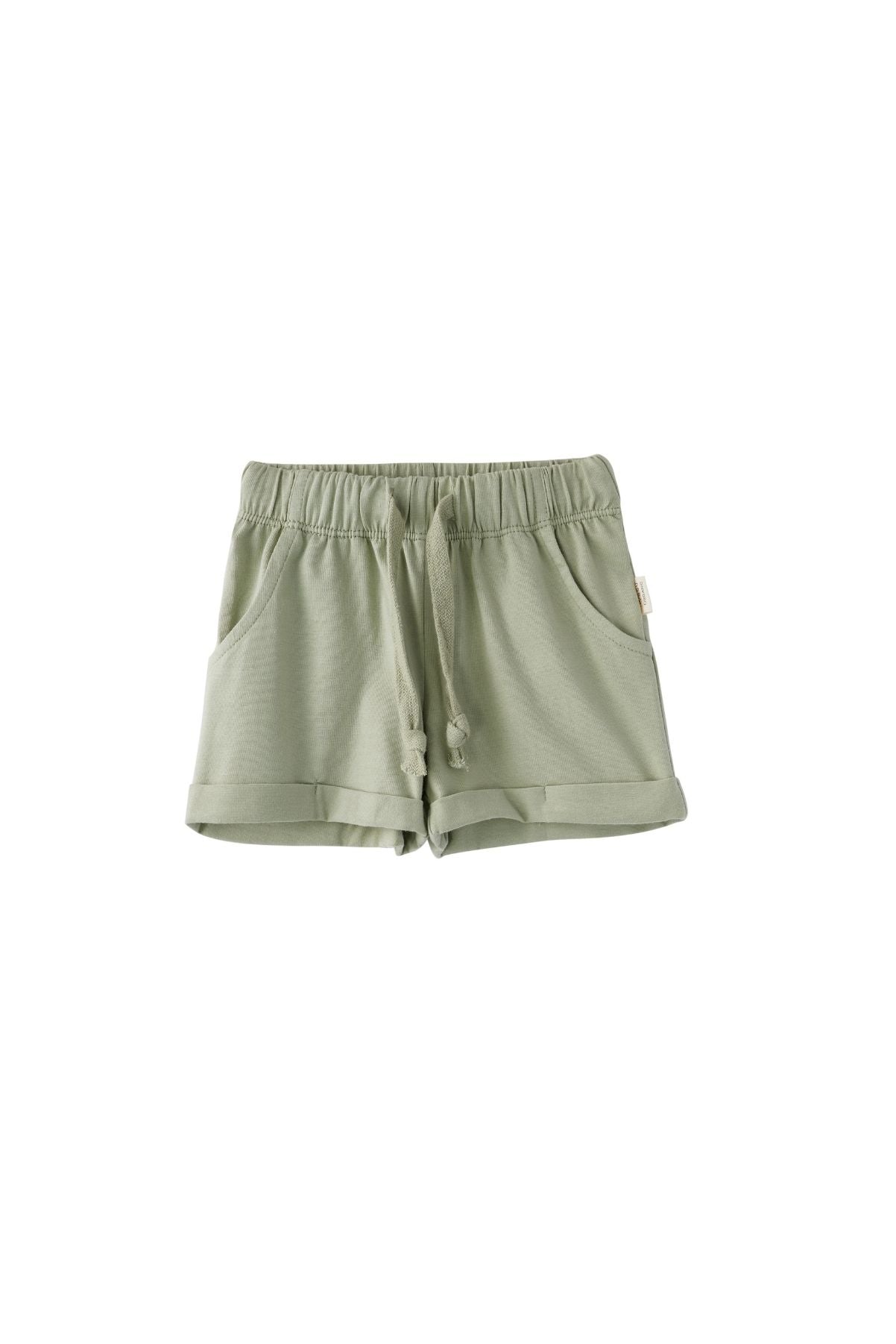 image for Organic Essential Shorts-Grey Green