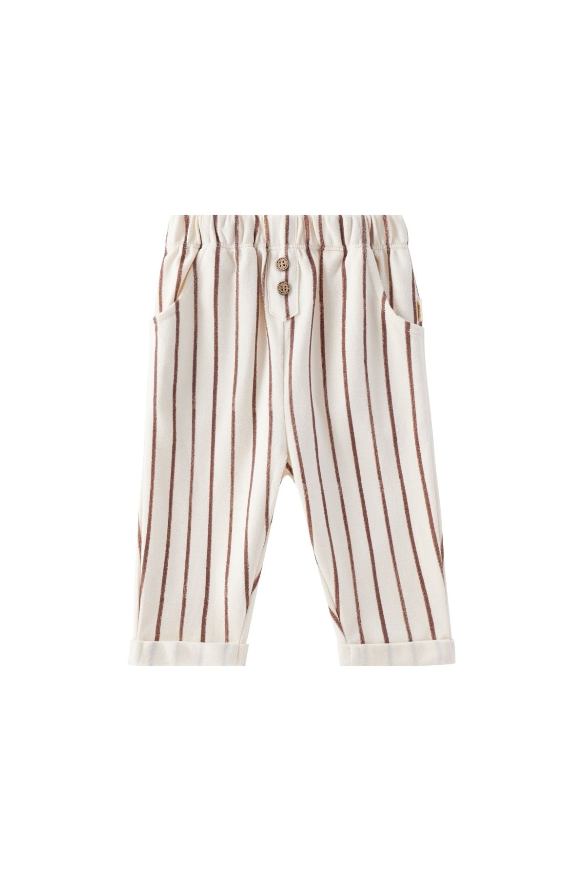 image for Baby Relaxed Tapered Pant-Brown Stripes