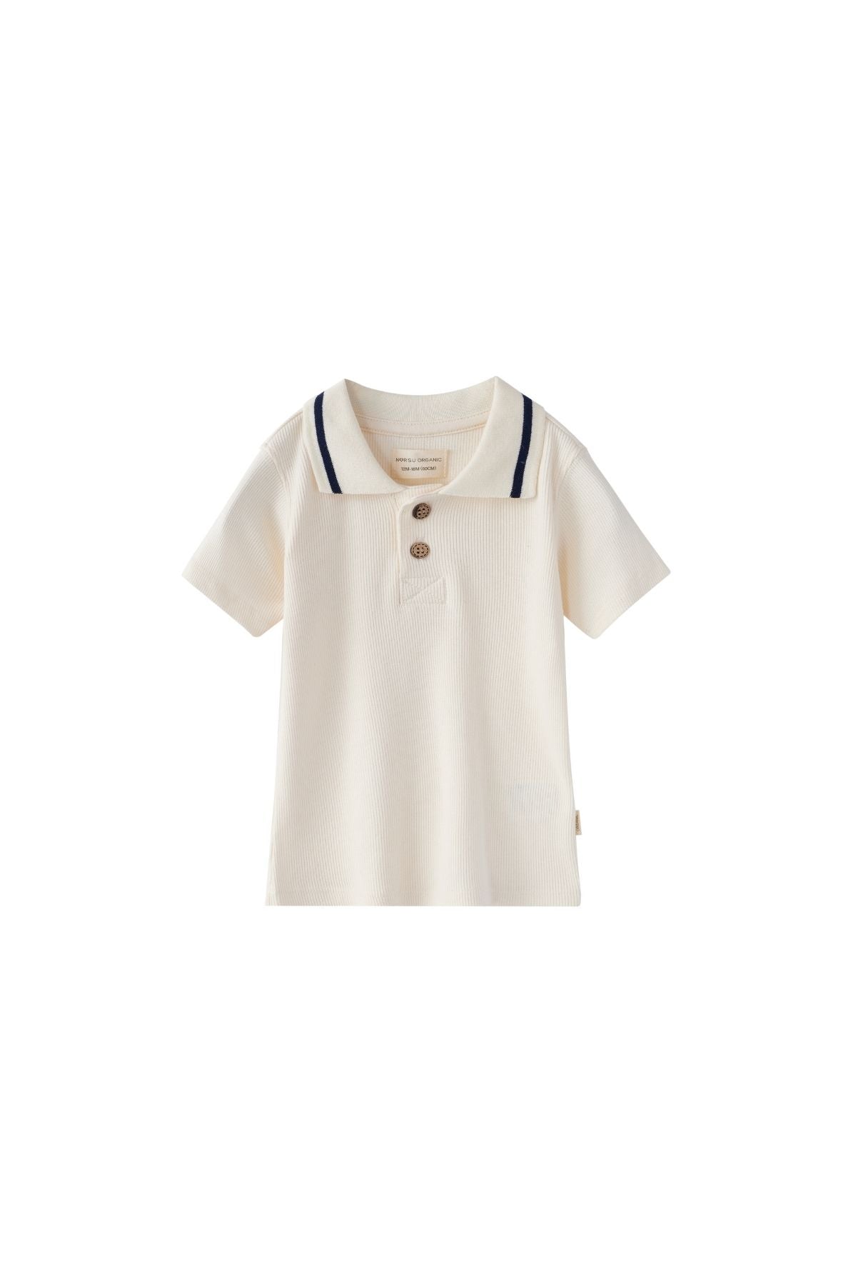 image for Toddler Bamboo Polo Shirt-Antique White