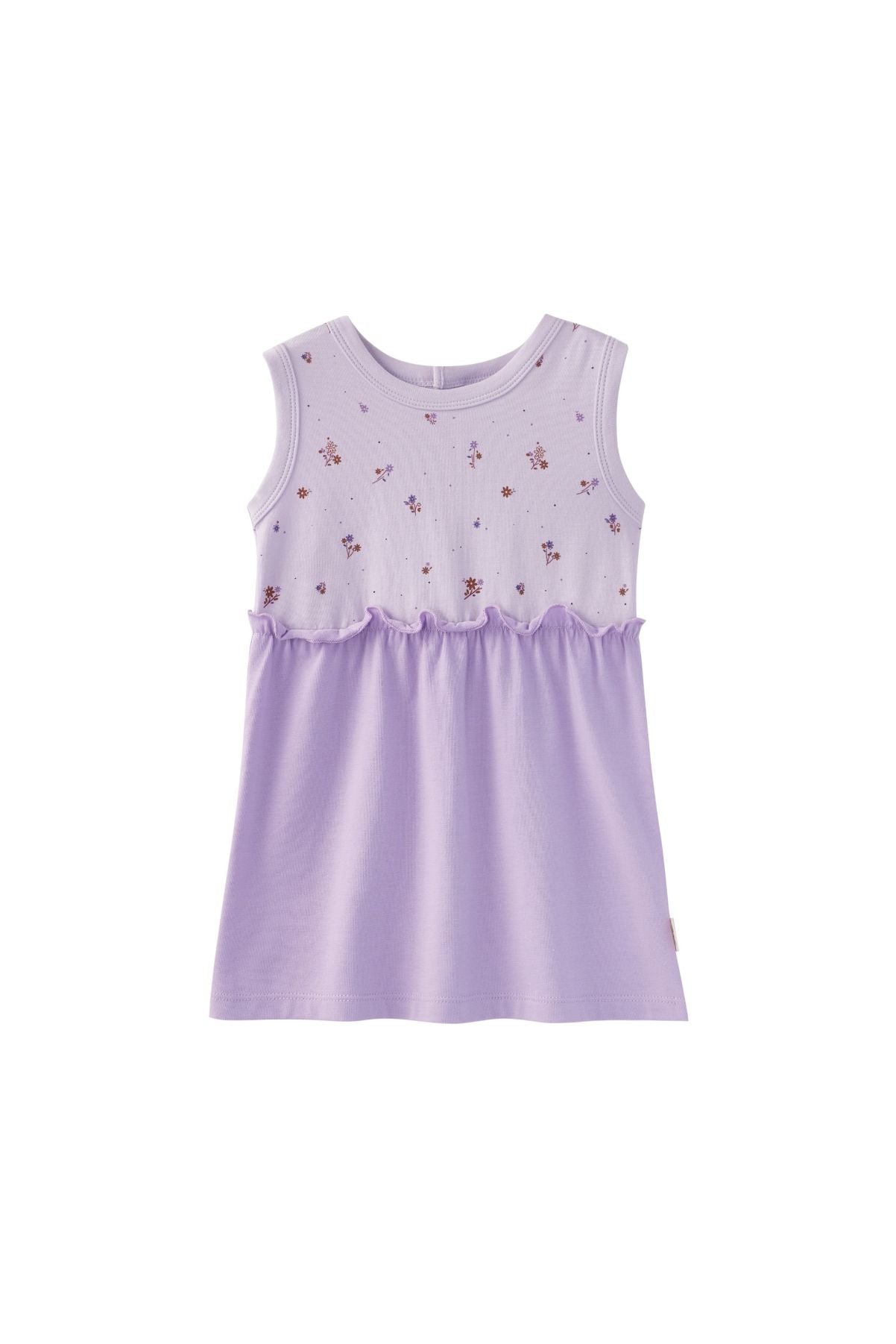 image for Girl Organic Tank-top Dress-Violet