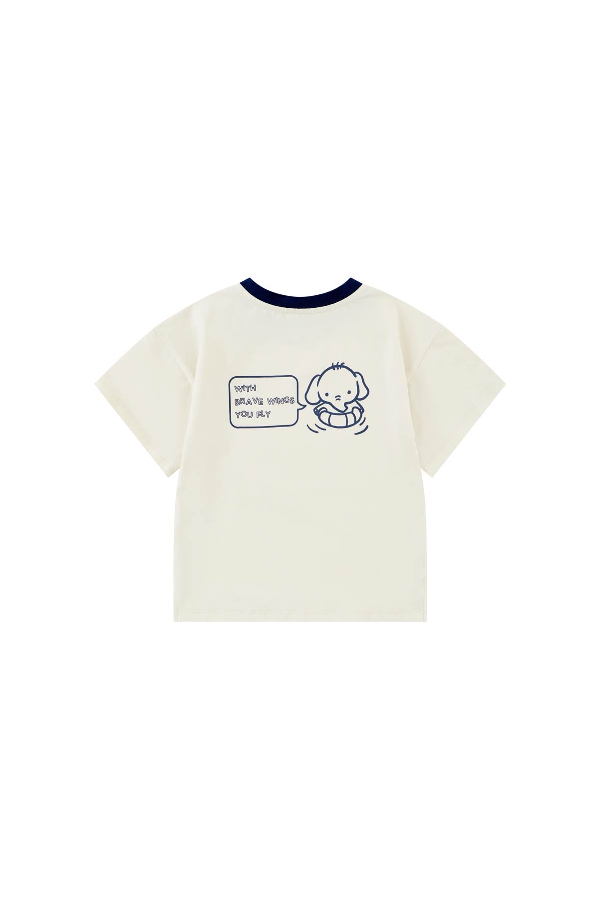 image for Toddler Organic Cotton T-shirt-Cream