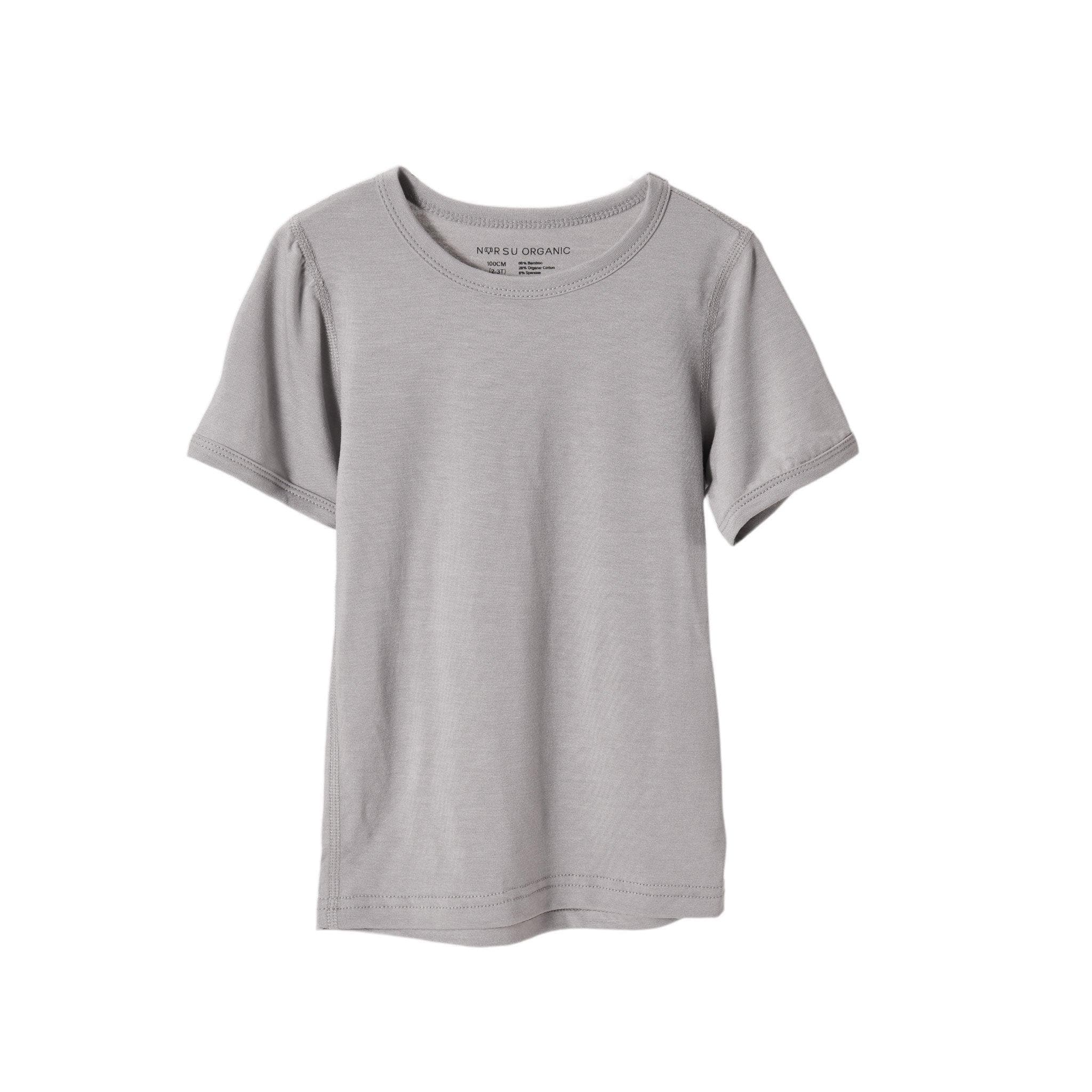 image for Organic Bamboo Crew Neck Top-Grey