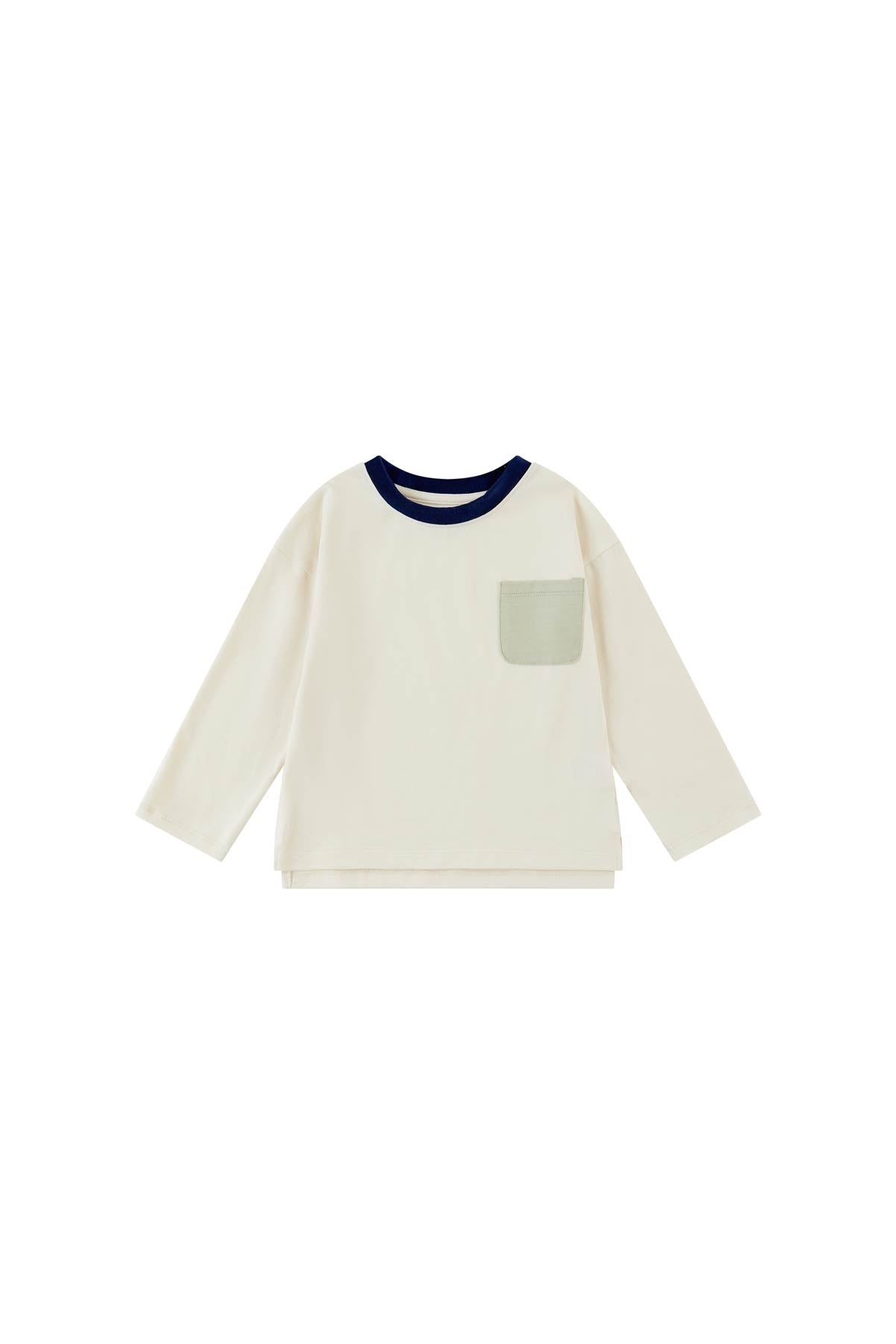 image for Toddler Organic Long Sleeve Tee Shirt-Cream