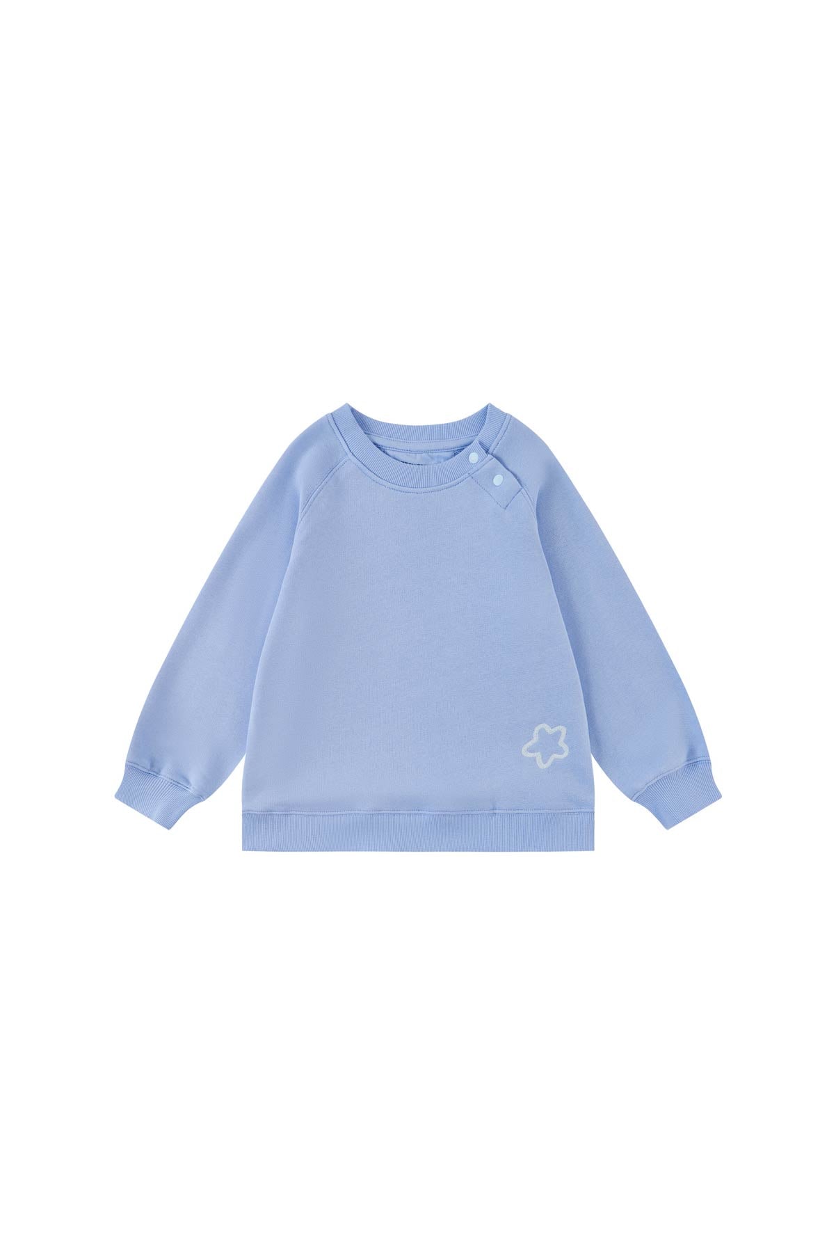 image for Toddler Organic French Terry Crew Neck Sweatshirt-Serenity Blue