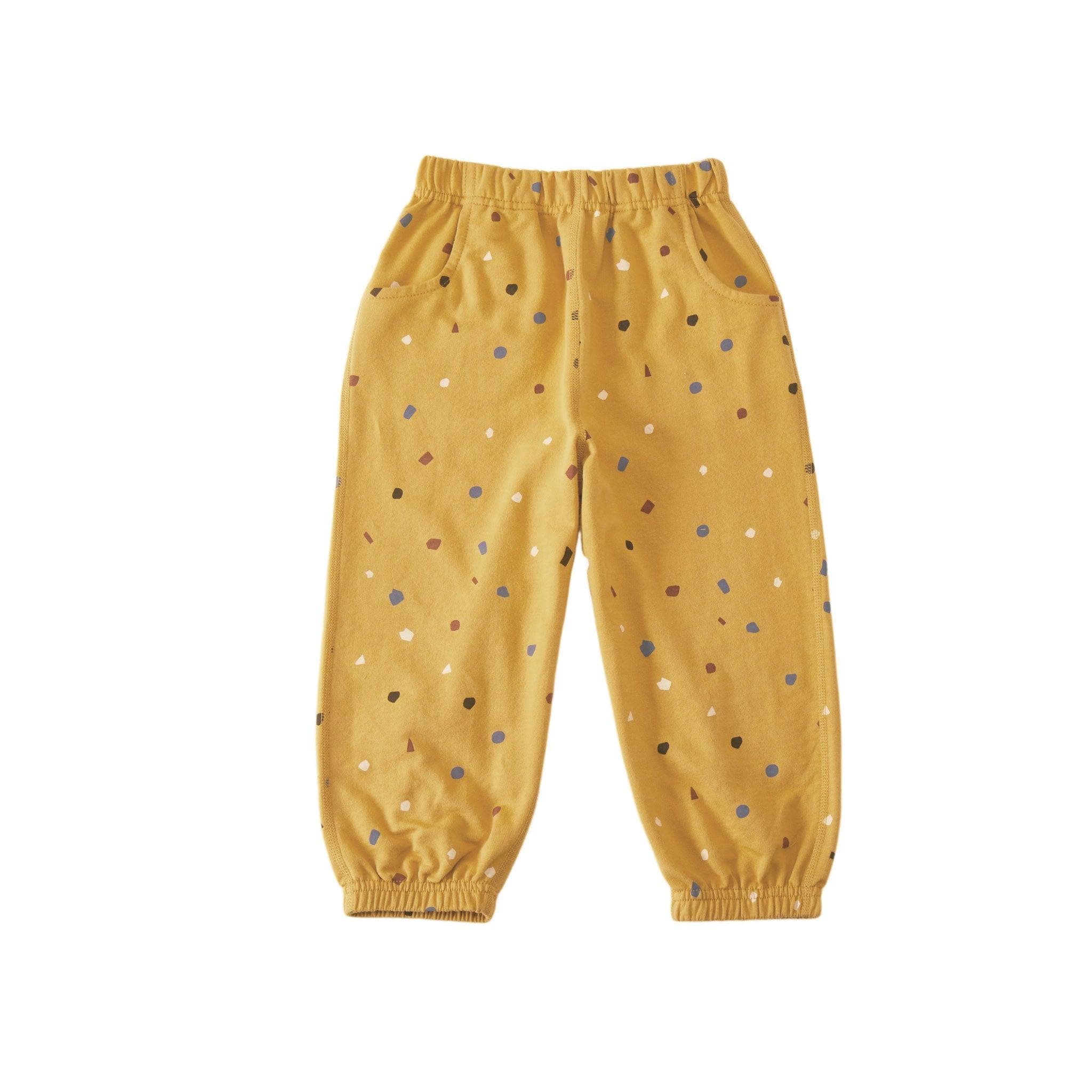 image for Organic Cotton Fun Dots Sweatpant-Honey