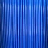 Roll of Blue PLA Filament, Close-Up