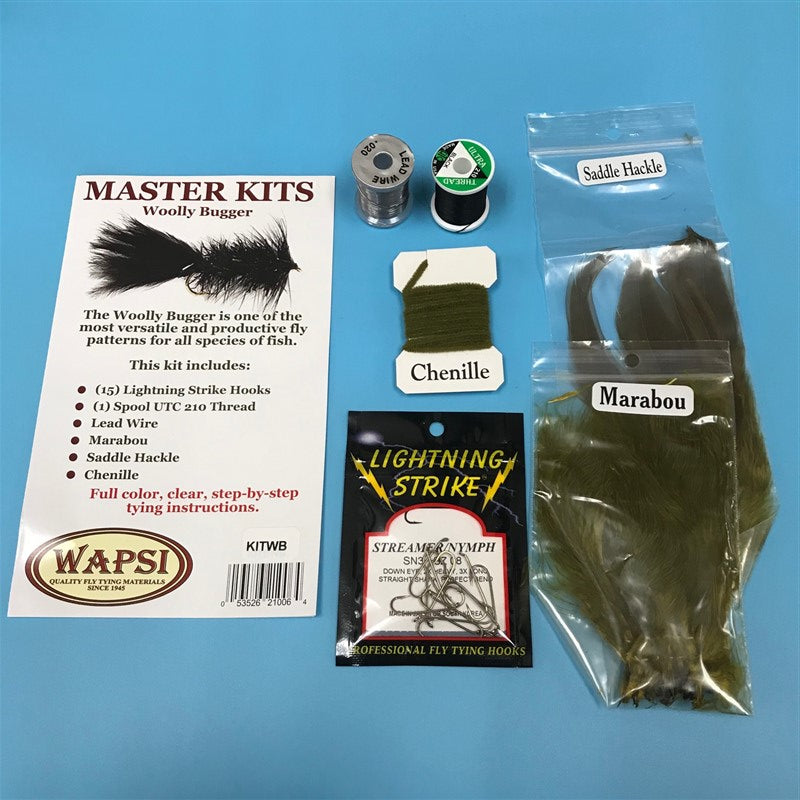 Wapsi Wooly Bugger Flytying Kit | The Trout Spot