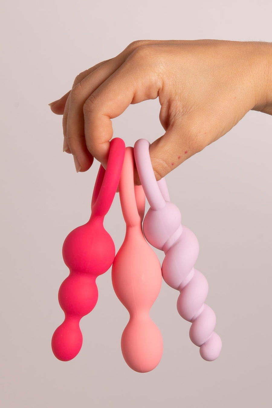 Satisfyer 3 Plugs Silicone Pink