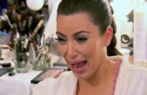 Kim Kardashian ugly crying face
