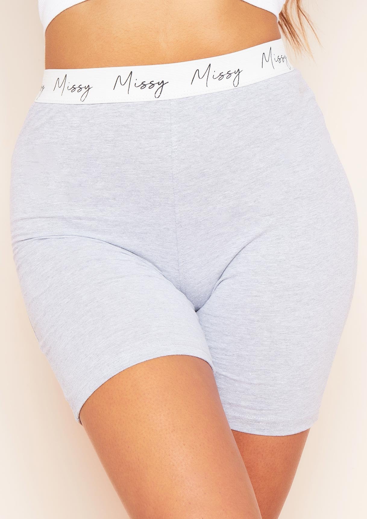 Irina Grey Missy High Waisted Jersey Cycle Short