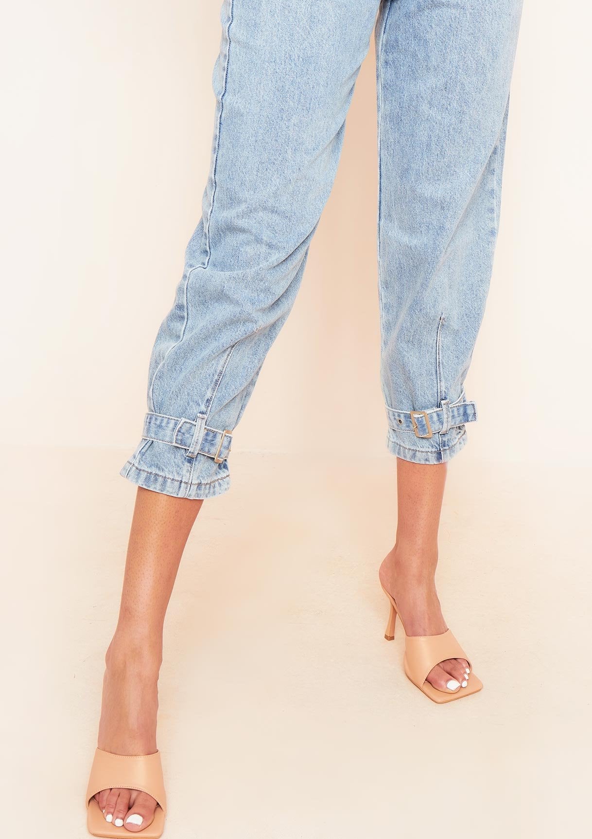 Bella Buckle Mid Wash Denim Jeans