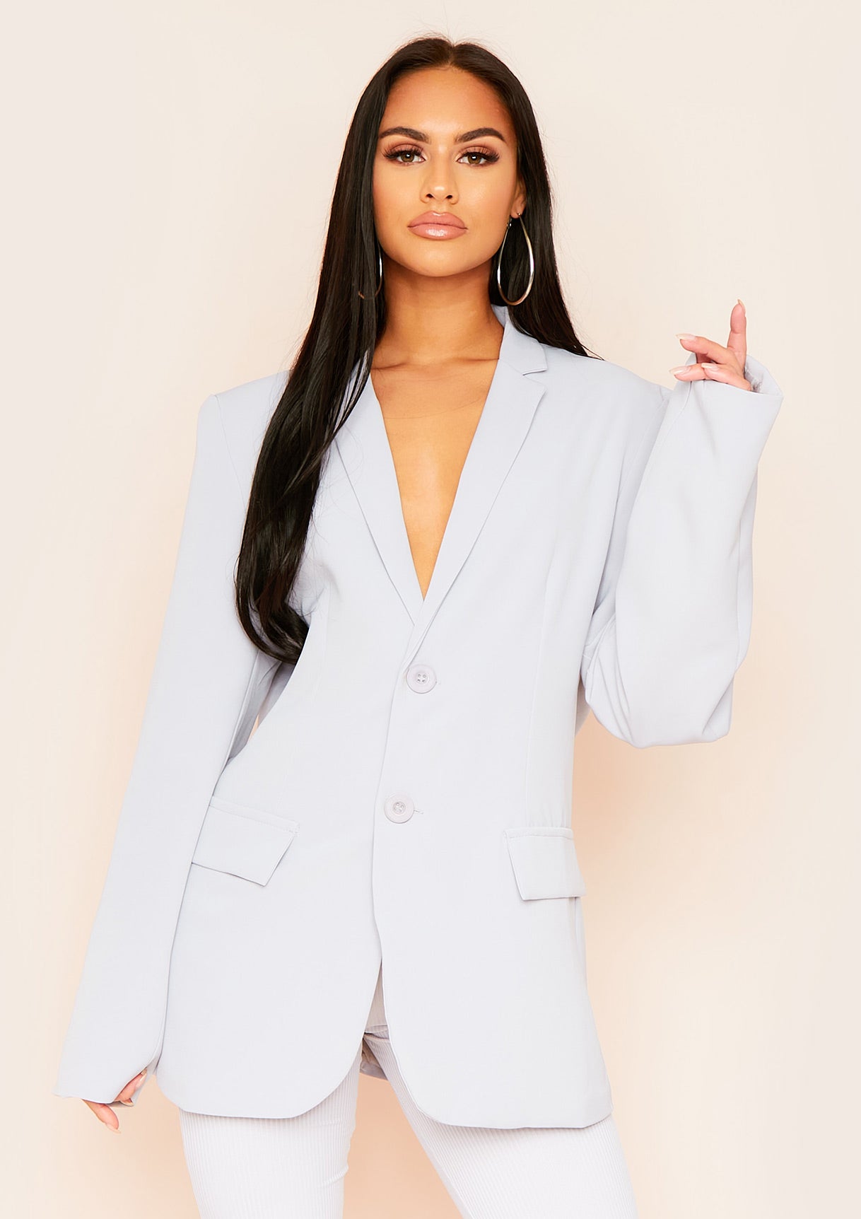 Mae Grey Oversized Boyfriend Blazer