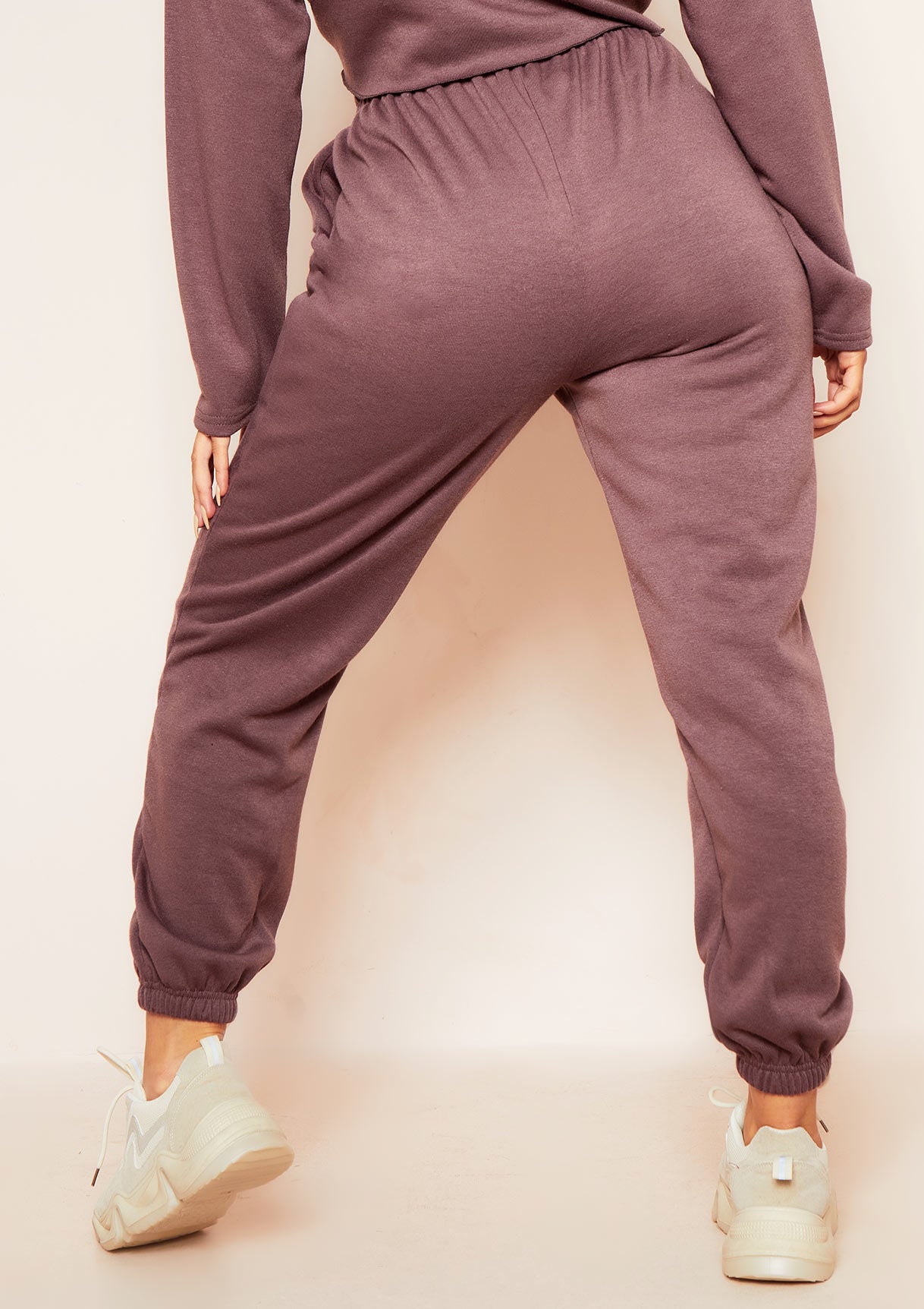 Anna Mocha Seam Detail Joggers