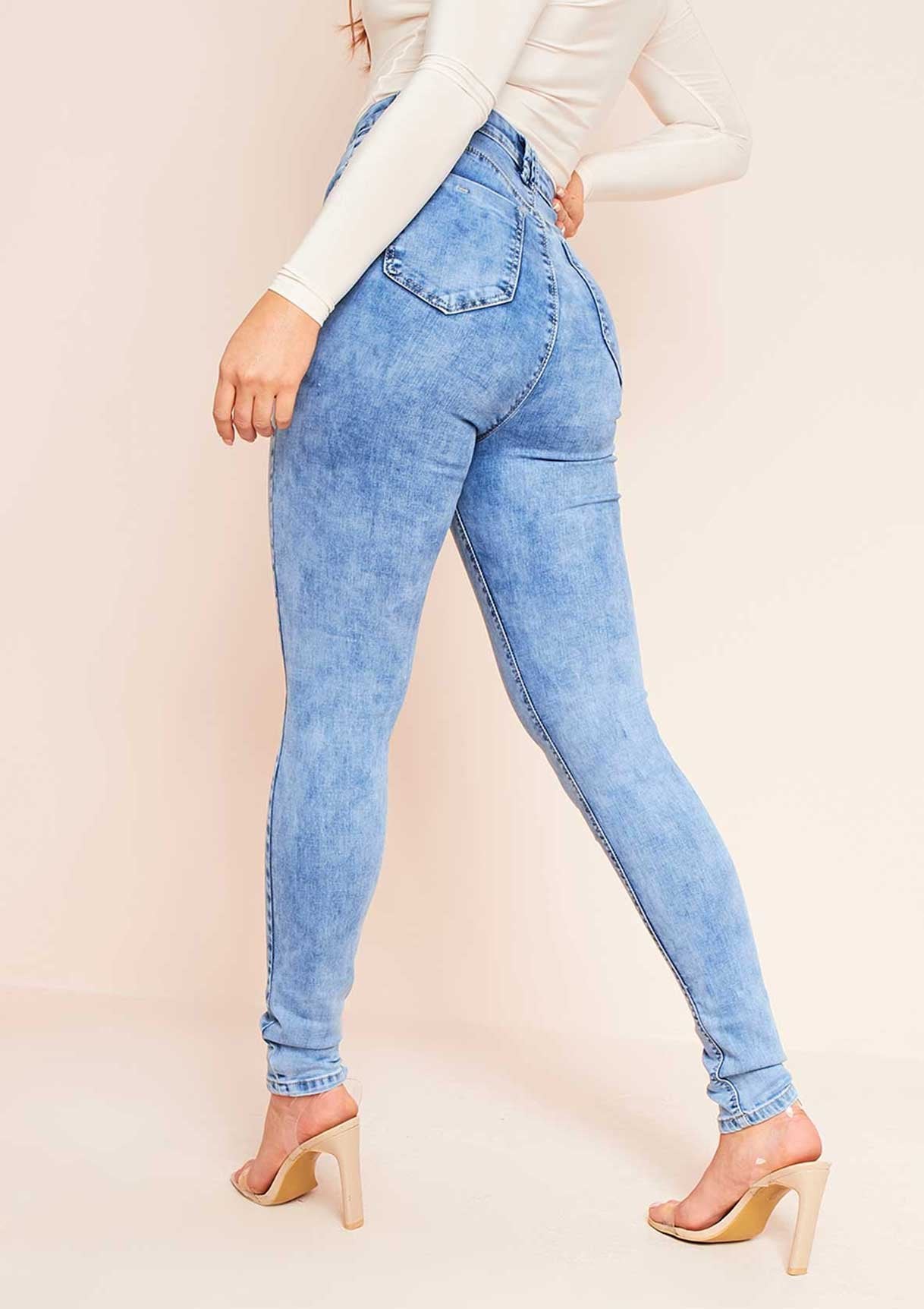 Arna Denim 5 Pocket Mid Wash Skinny Jeans