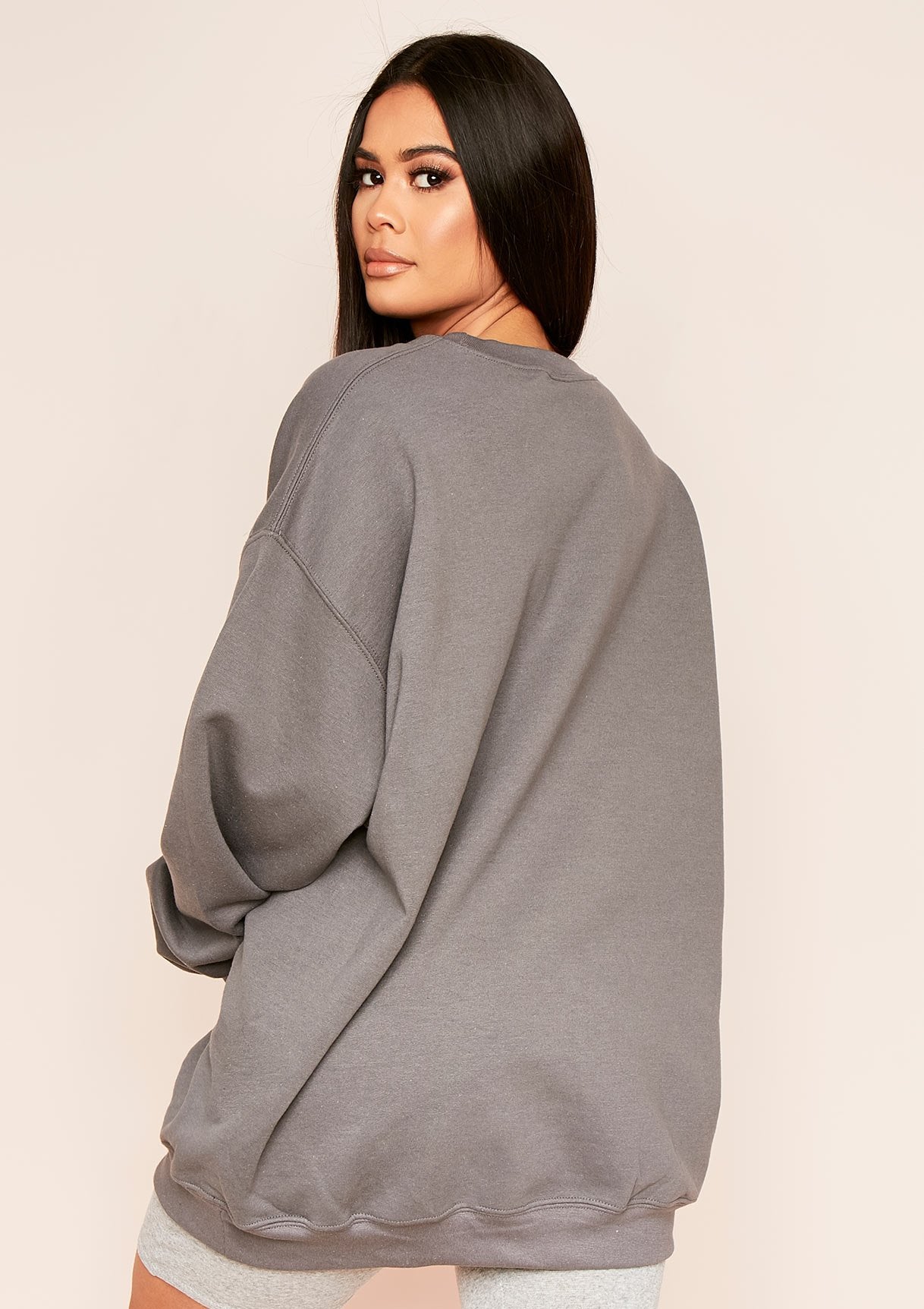 Lena Charcoal Oversized Sweatshirt