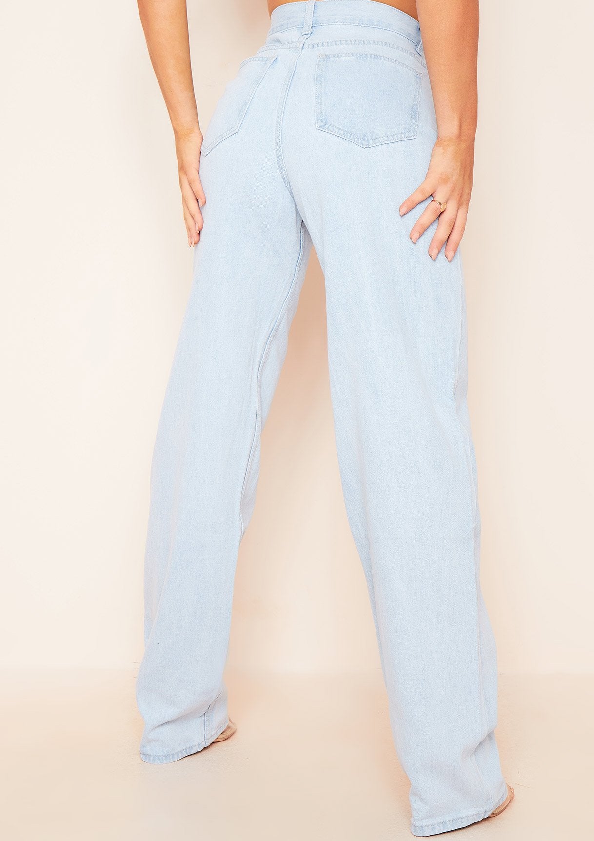 Kirsty Light Wash Wide Leg Denim Jeans