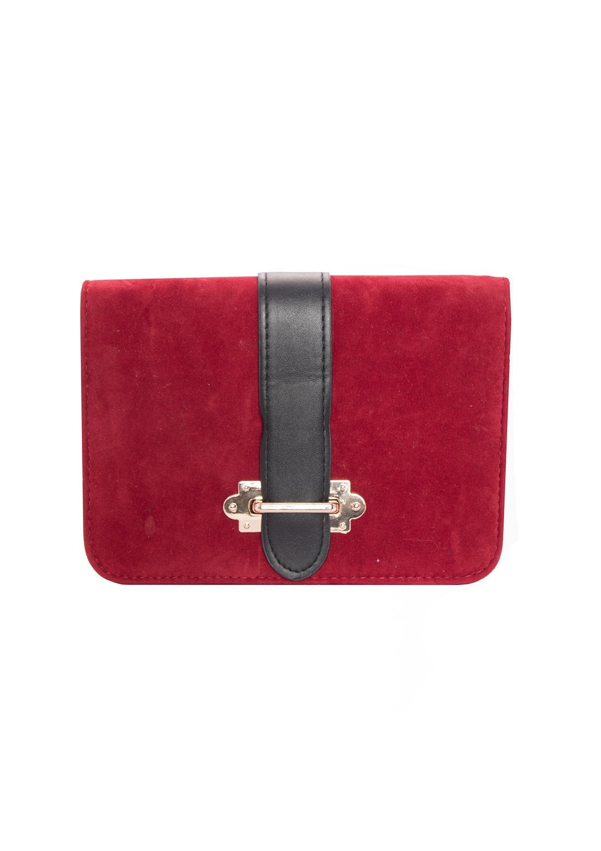 Charlotte Red Suede Belted Bumbag