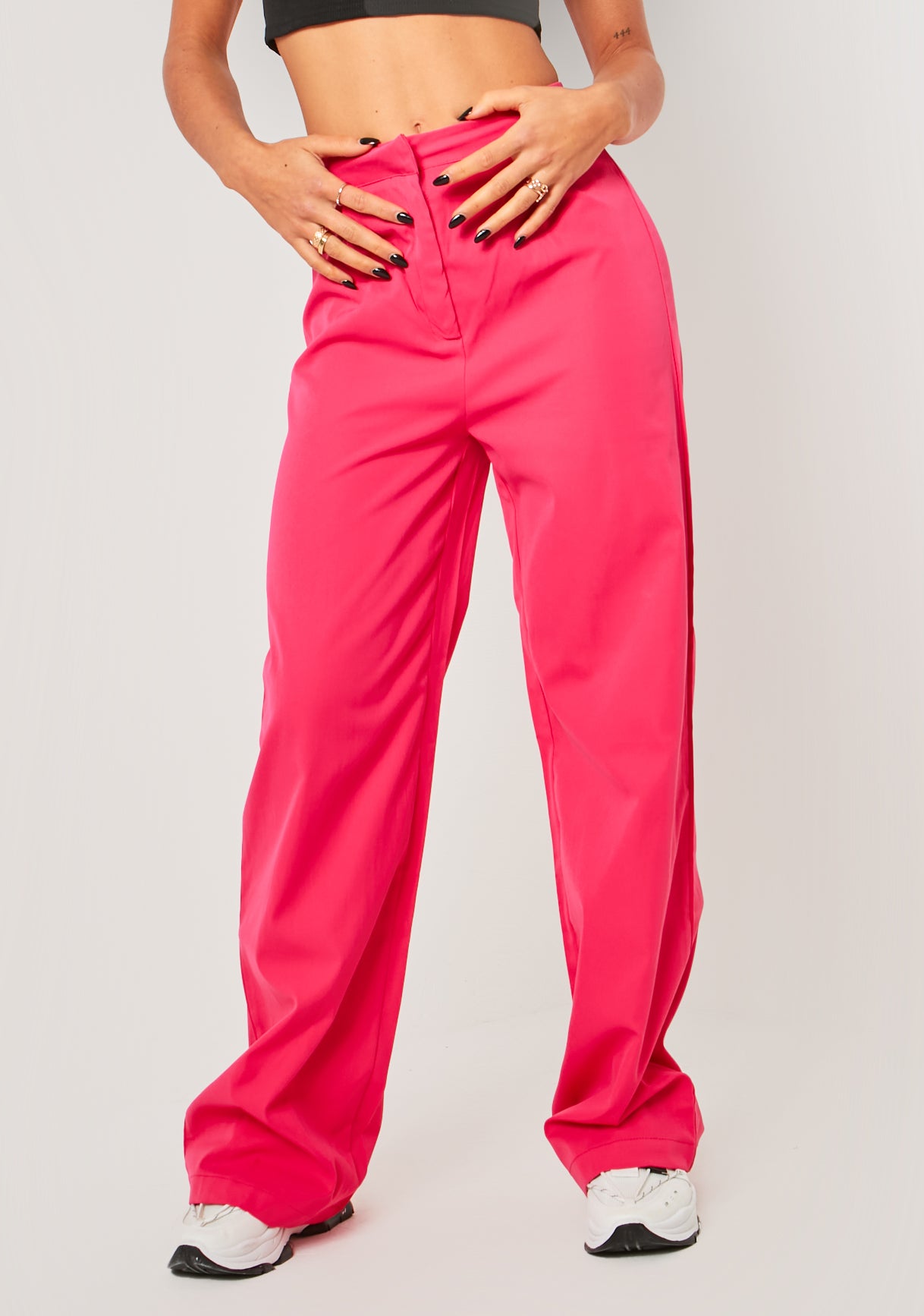 Jennifer Hot Pink Wide Leg Trouser