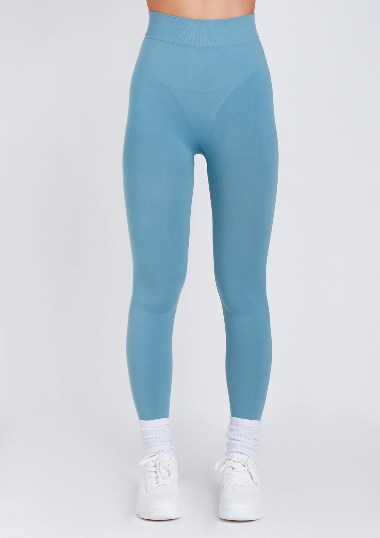 Meghan Blue High Waisted Body Sculpting Seamless Leggings