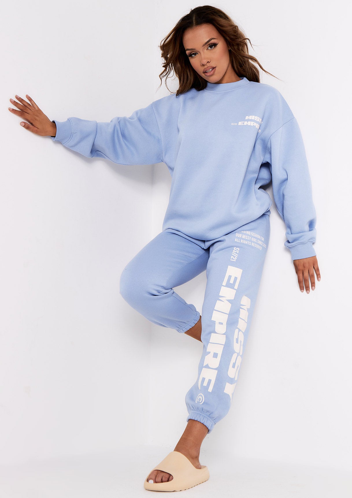 Lauren Blue Missy Empire Slogan Sweatshirt