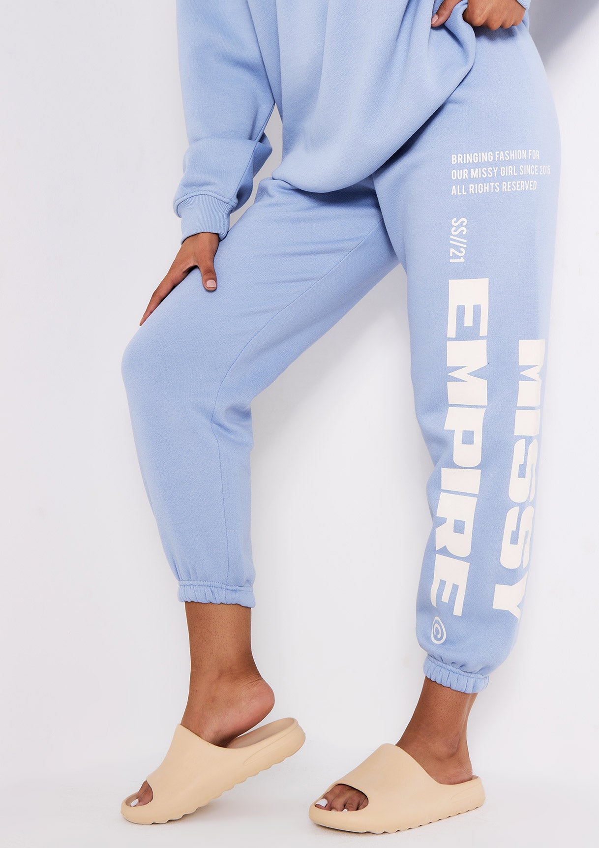 Layla Blue Missy Empire Slogan Joggers