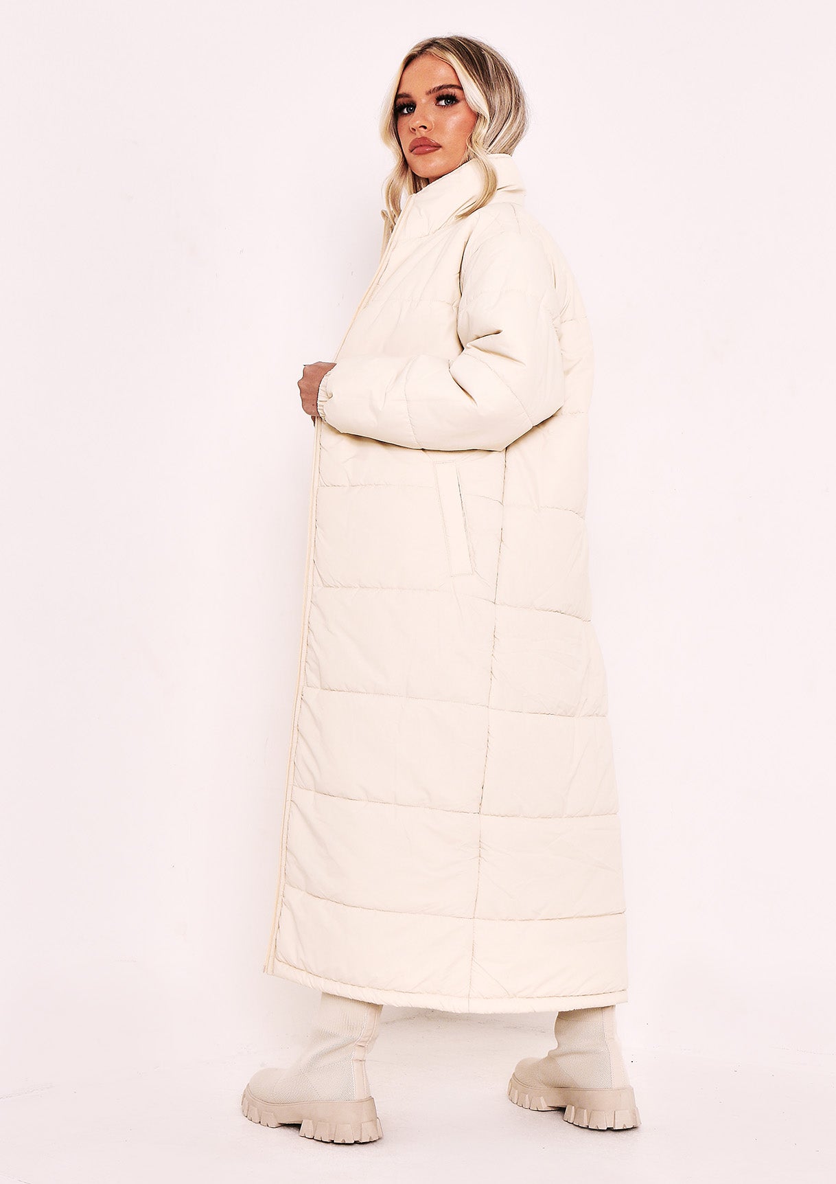 Erin Stone Longline Puffer Coat