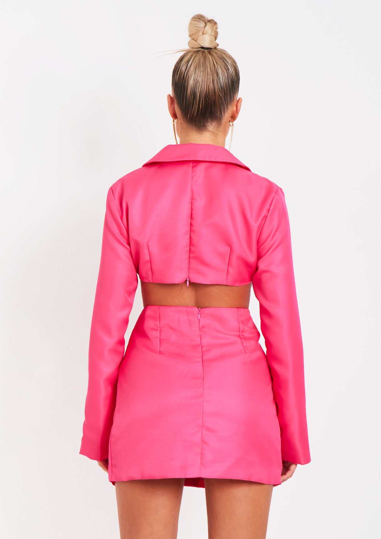 Lucinda Pink Cut Out Blazer Dress