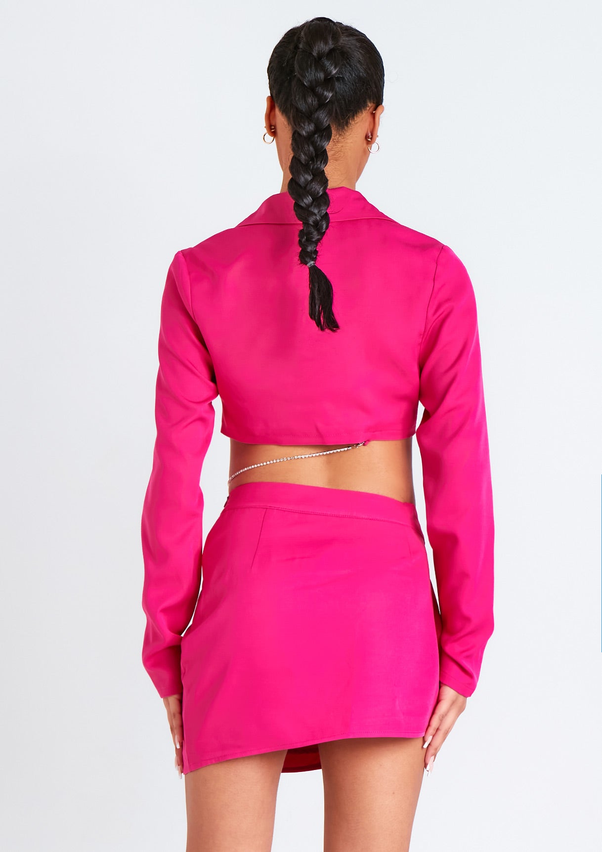 Alice Pink Cropped Blazer Co-ord