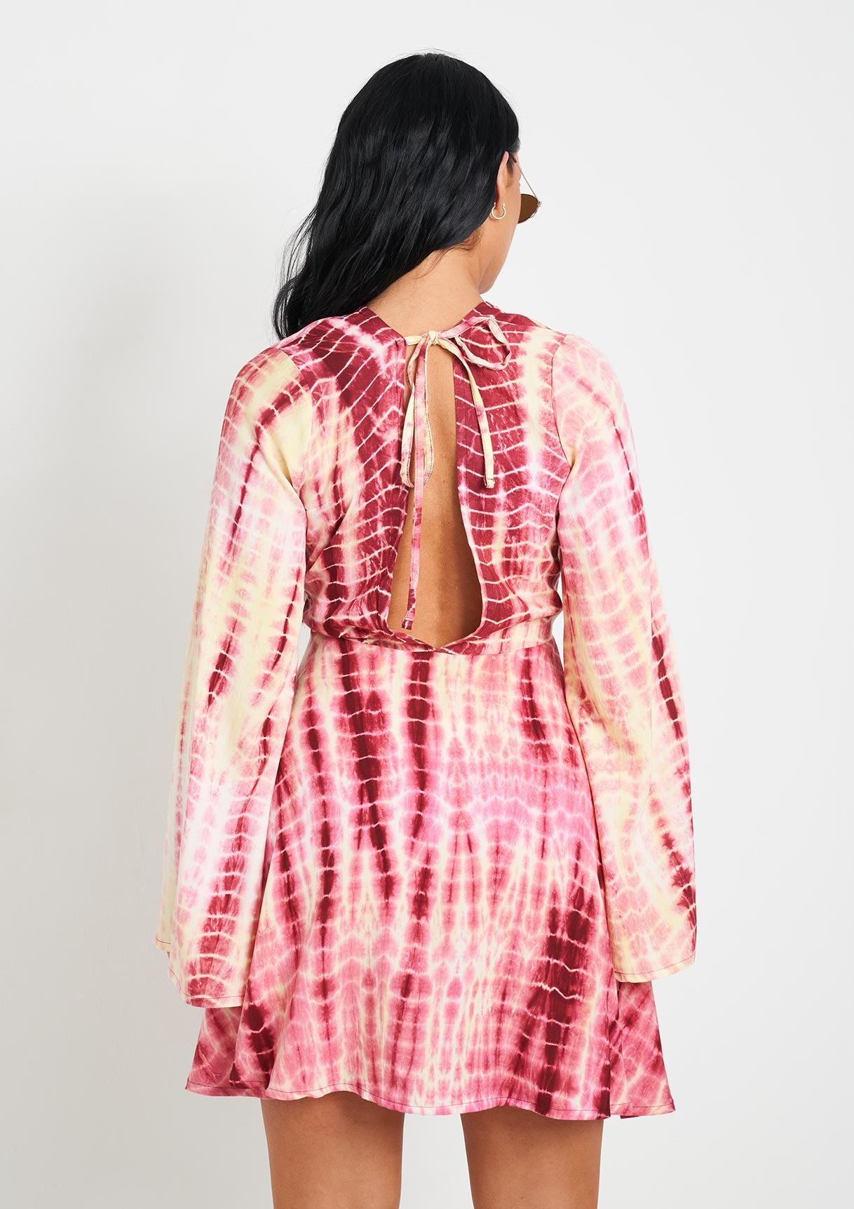 Anna Multi Tie Dye Printed Dress