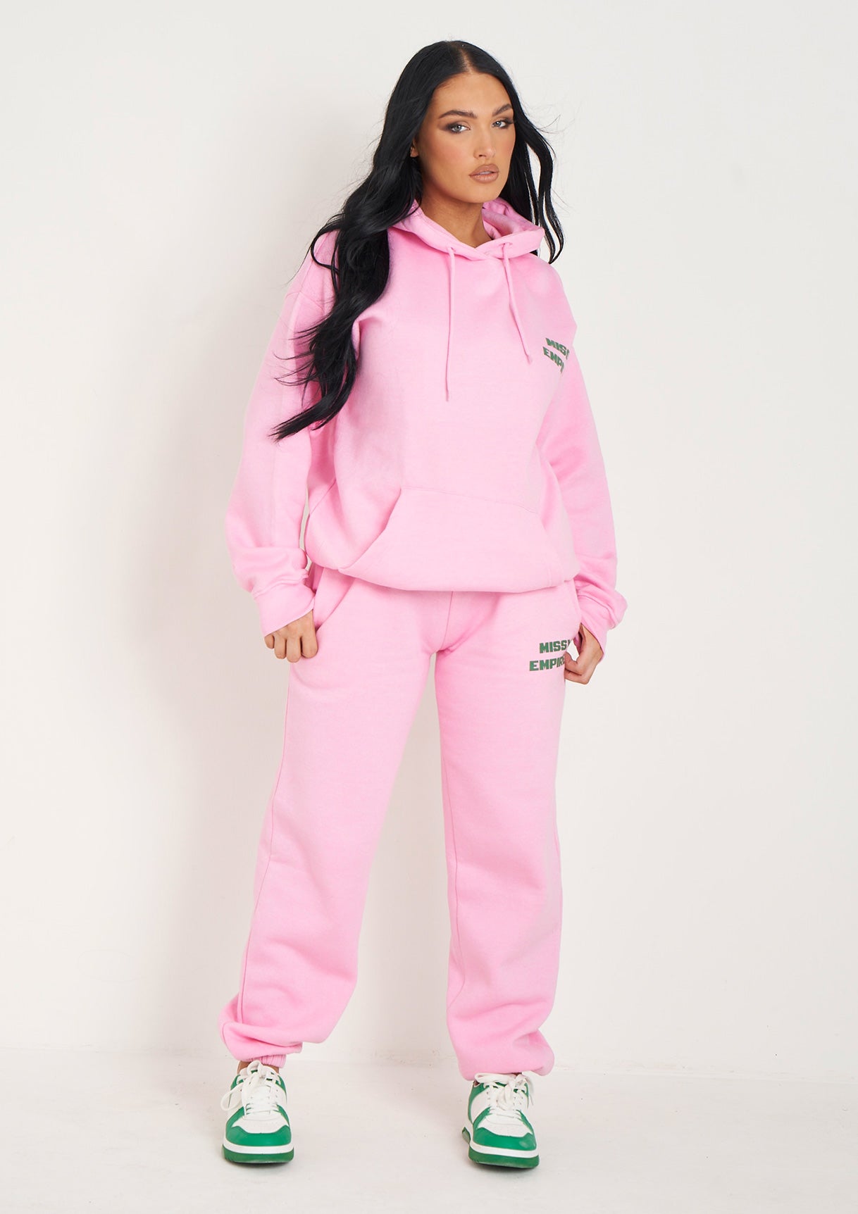 Annabella Baby Pink Printed Cuffed Joggers