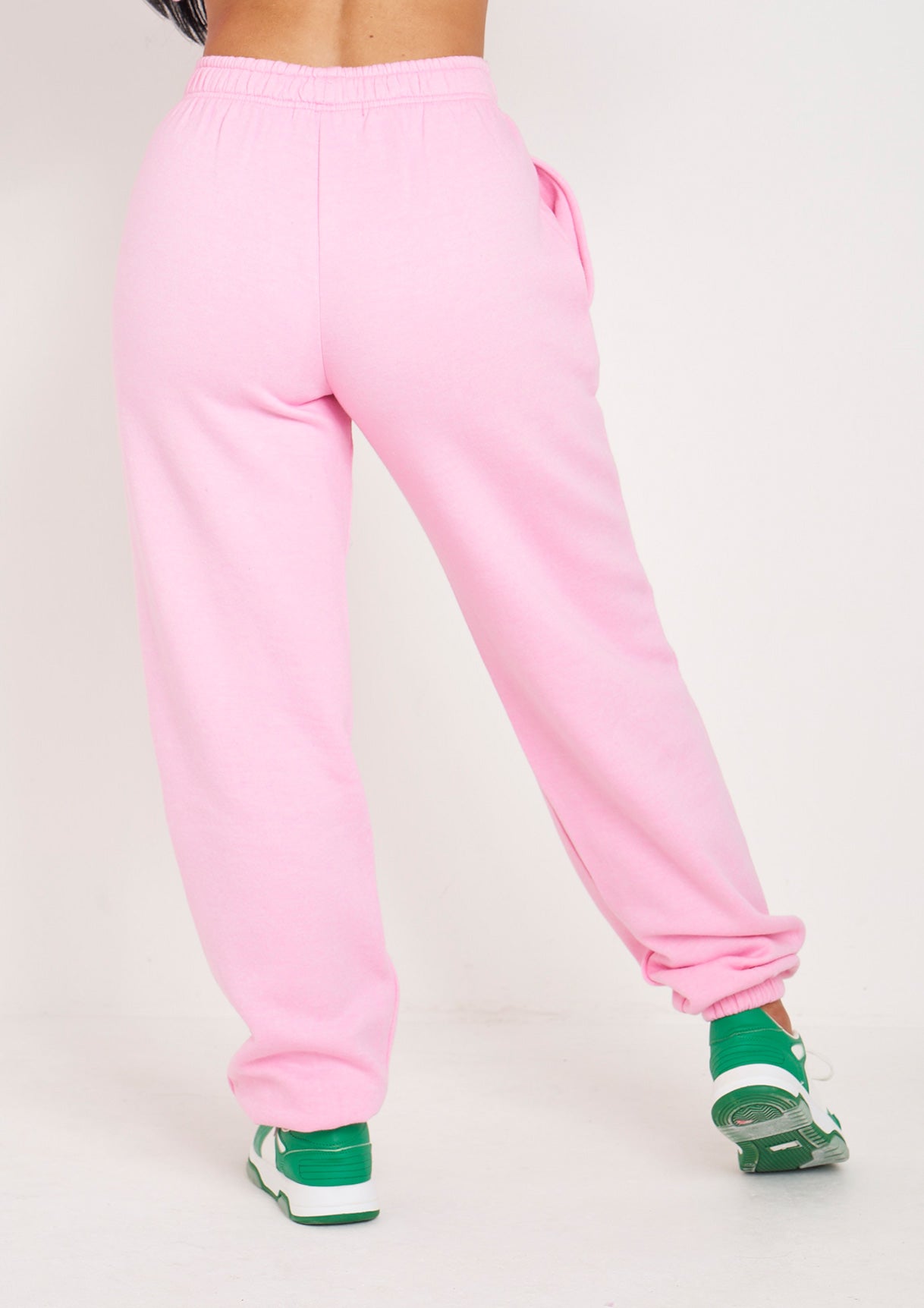 Annabella Baby Pink Printed Cuffed Joggers