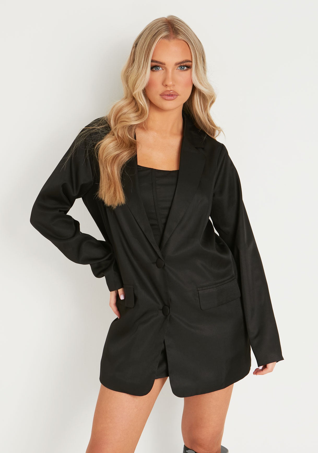 Brianna Black Oversized Blazer