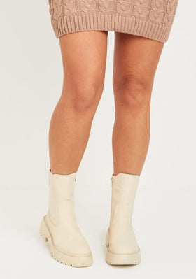 Luna Cream Chelsea Ankle Boots
