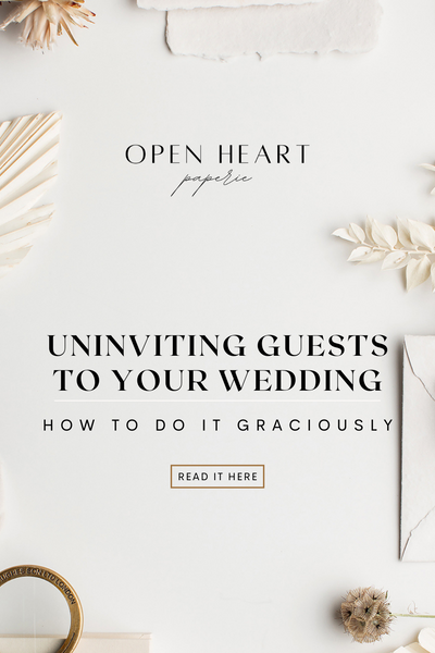 How to Graciously Uninvite a Guest from Your Wedding