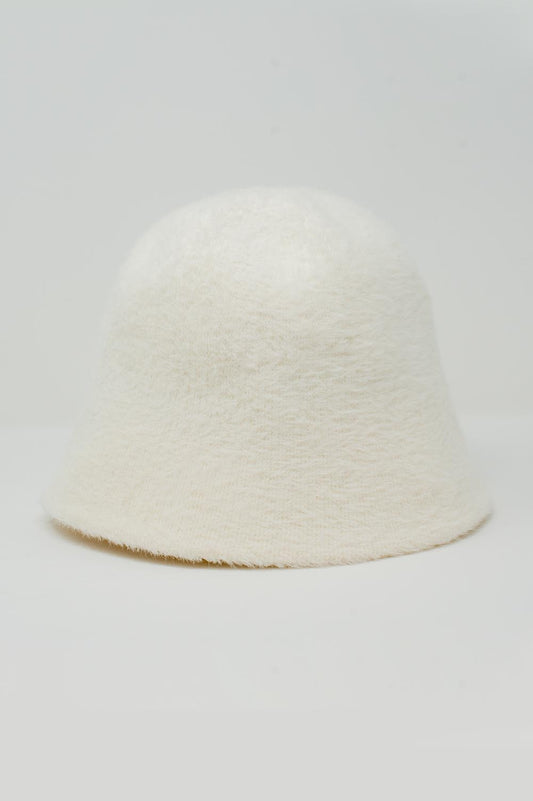 Cream knitted bucket hat Szua Store