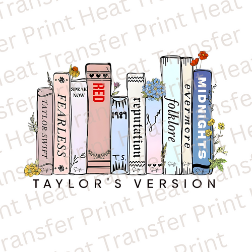 Taylor Swift Eras  Heat Transfer Print – Transfers and Tees