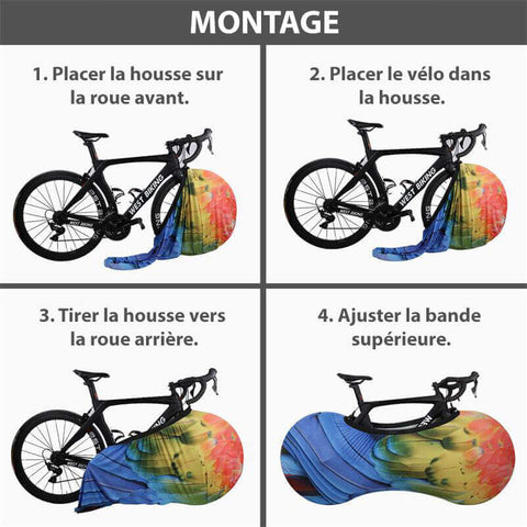 Housse de protection luxe avec élastique deux vélos - Provence Outillage