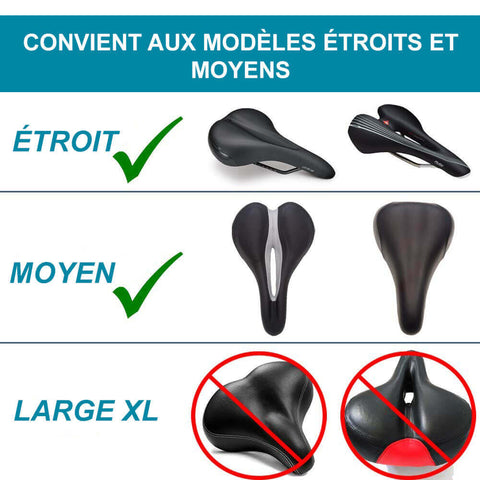 Selle, couvre-selle GENERIQUE Housse en texture gel ultra confort pour selle  de vélo