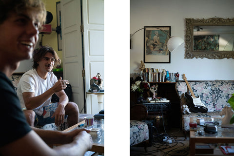Paco and Valerio, sitting in their home in Portugal for "By Any Means" interview