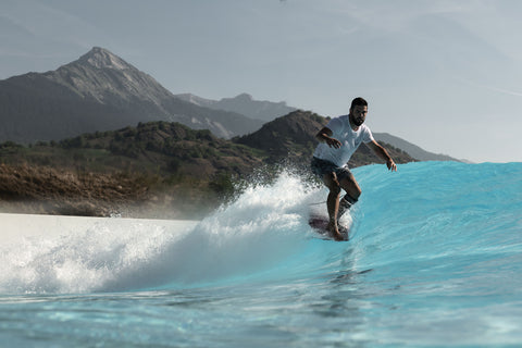 Carlos surfing at Alaïa Bay